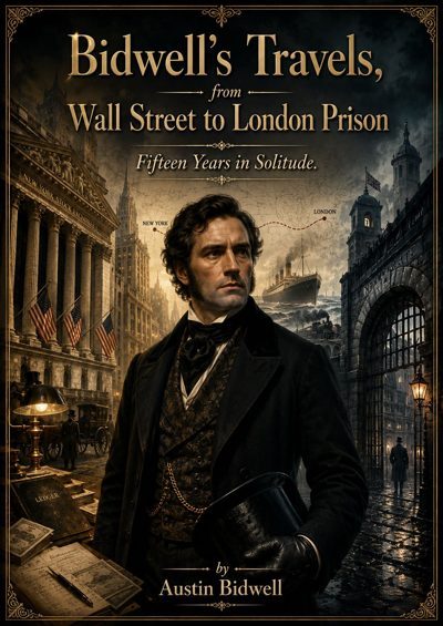 Cover of Bidwell's Travels, from Wall Street to London Prison by Austin Bidwell