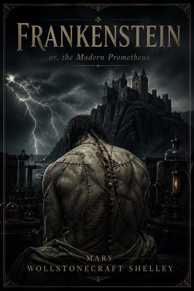 Cover of Frankenstein by Mary Shelley