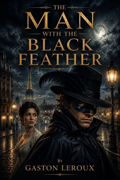Cover of The Man with the Black Feather by Gaston Leroux