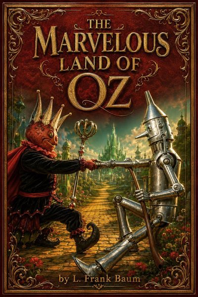Cover of The Marvelous Land of Oz by L. Frank Baum